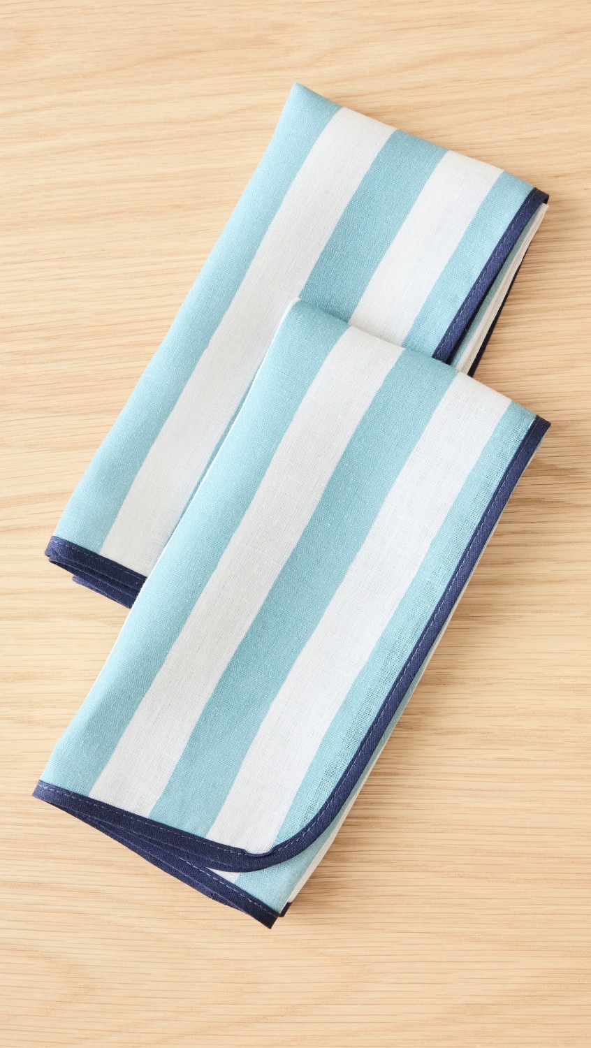 Large Napkins Set Of 2  |  Tabletop Home Blue