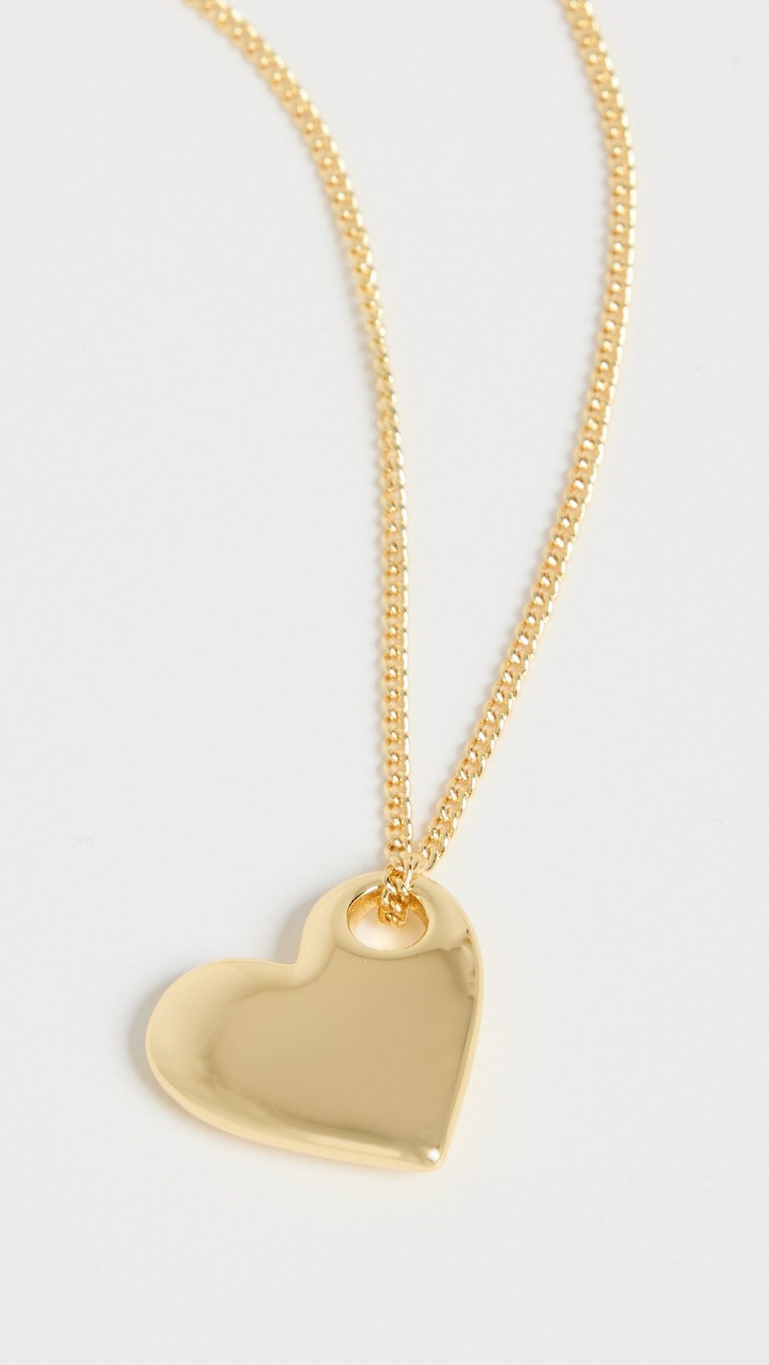 Lou Heart Pendant Necklace  |  Necklaces Jewelry Gold