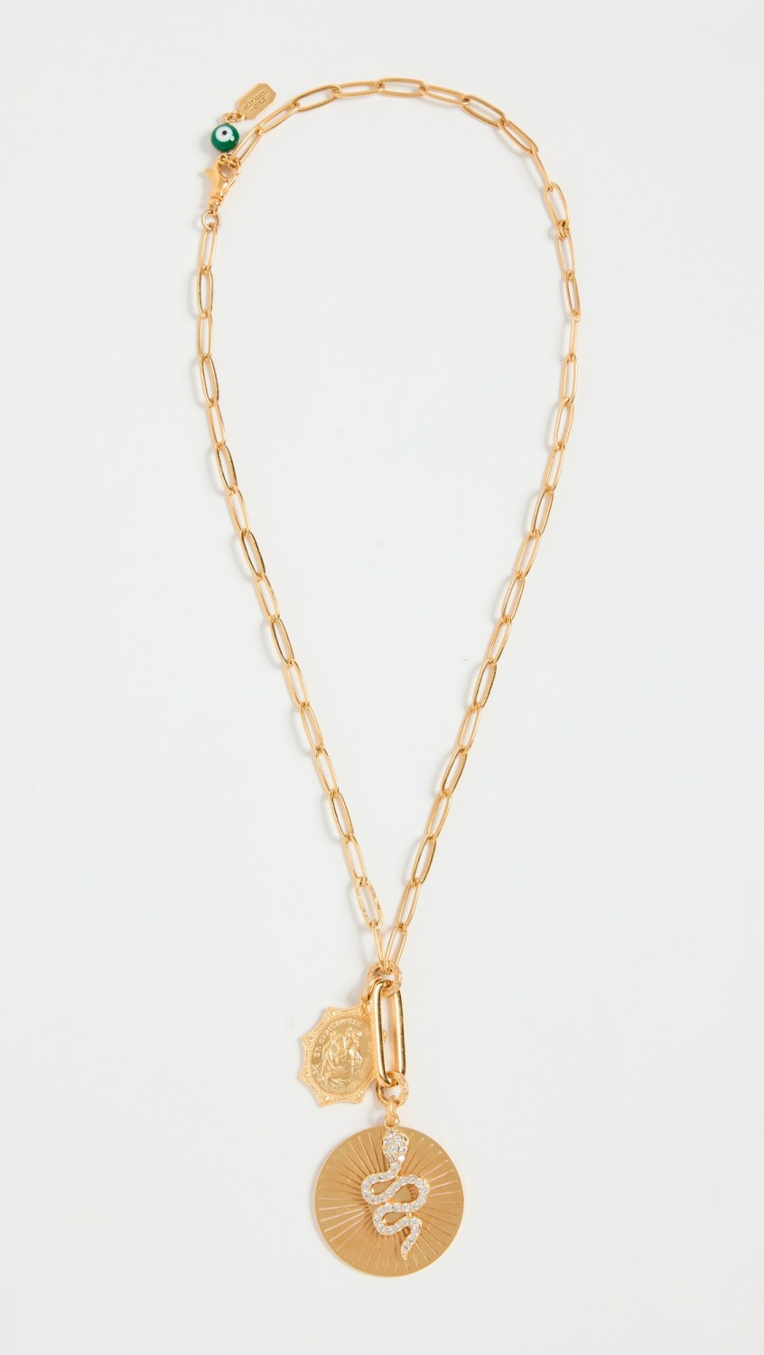 Medusa Necklace  |  Necklaces Jewelry Gold