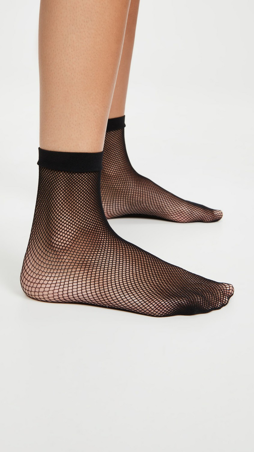 Micro Fishnet Sneaker Socks  |  Socks & Tights Accessories Black