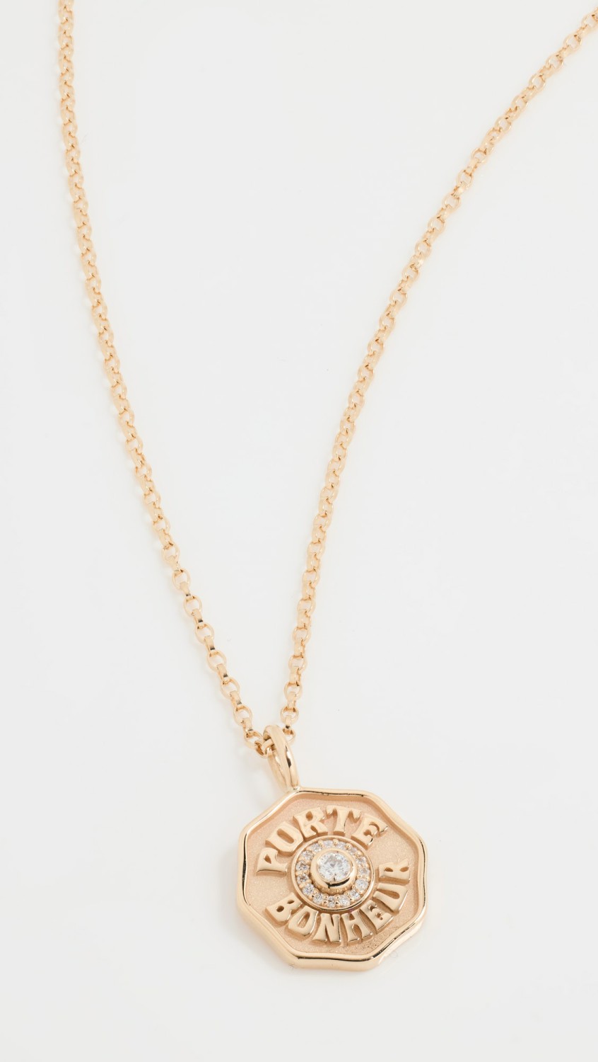 Mini Pb Diamond Halo Necklace  |  Necklaces Jewelry Necklaces