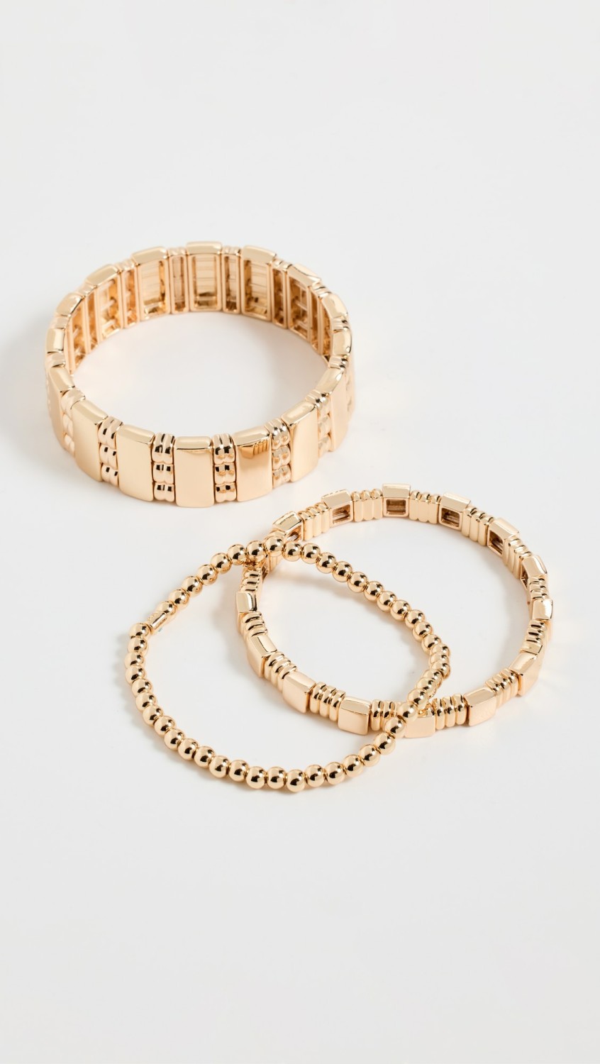 Mixed Texture Multi Bracelet Trio  |  Bracelets Bracelets Bracelets