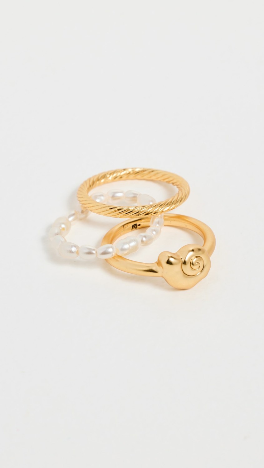 Nautilus Ring Pack  |  Rings Jewelry Pale Gold