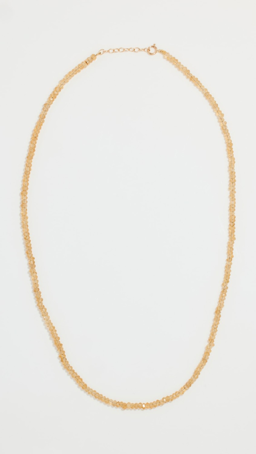 November Citrine Beaded Necklace  |  Necklaces Jewelry Citrine