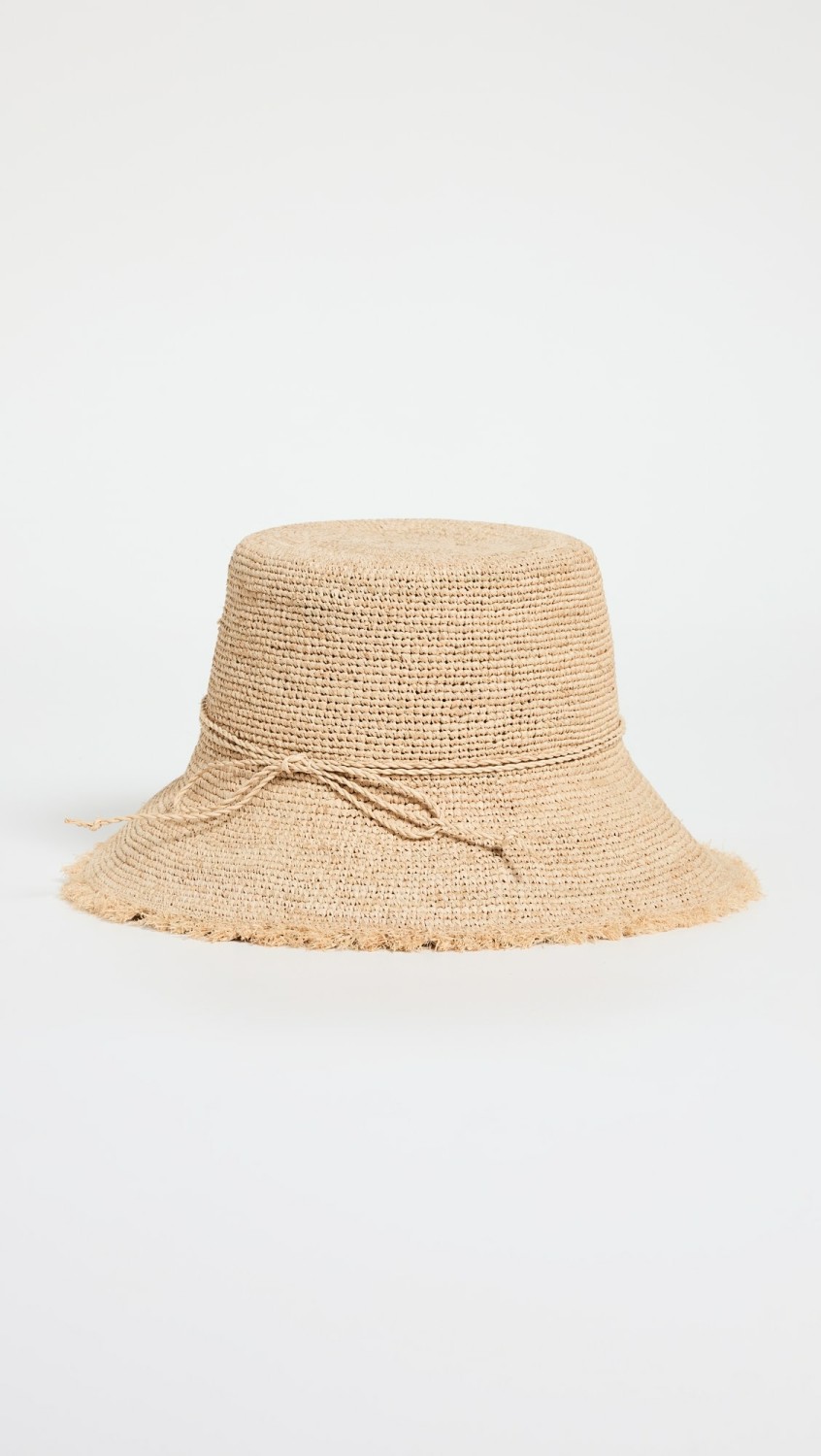 Packable Raffia Bucket Hat  |  Hats Accessories Hats