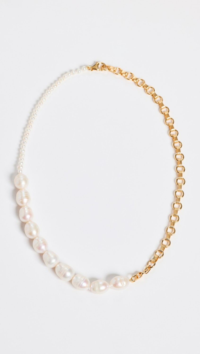 Palmer Pearl Chain Necklace  |  Necklaces Jewelry Necklaces