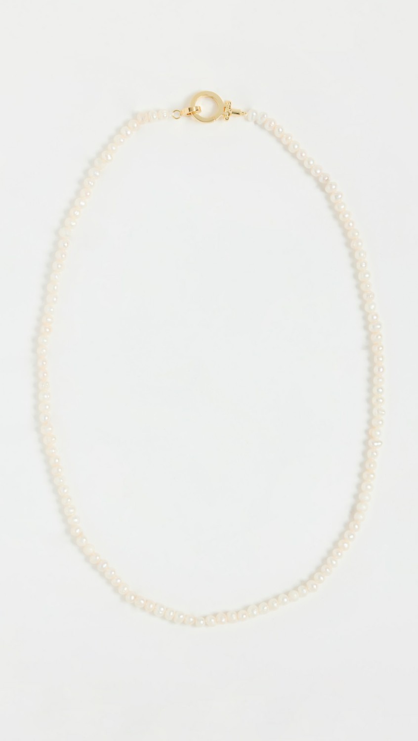 Parker Pearl Necklace  |  Necklaces Jewelry Gold