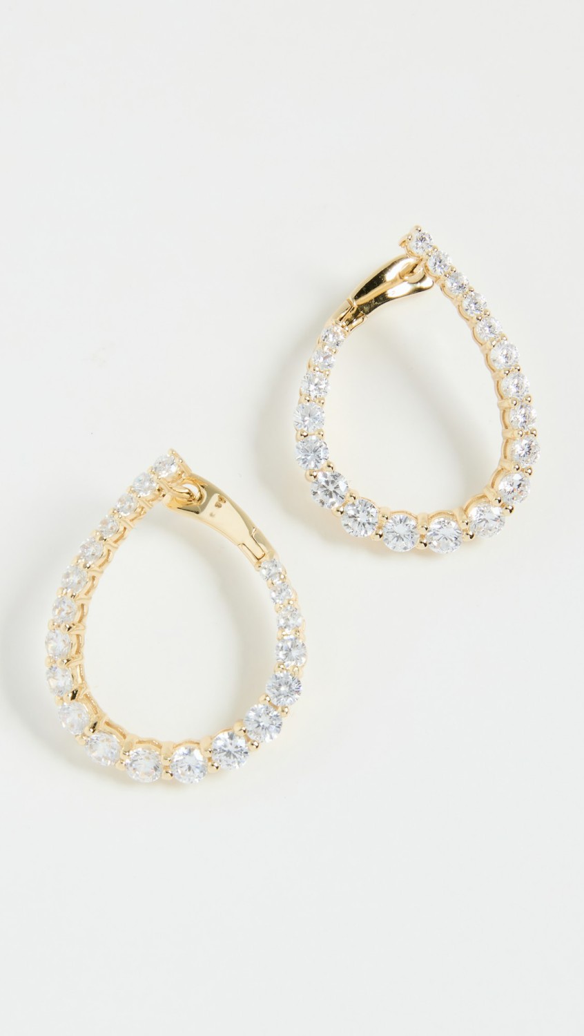 Pave Twist Hoops  |  Earrings Earrings Earrings