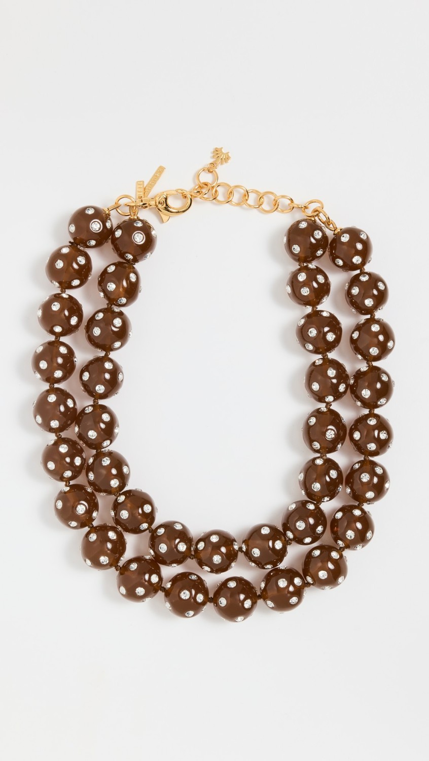 Polka Dot Double Layered Necklace  |  Necklaces Jewelry Necklaces