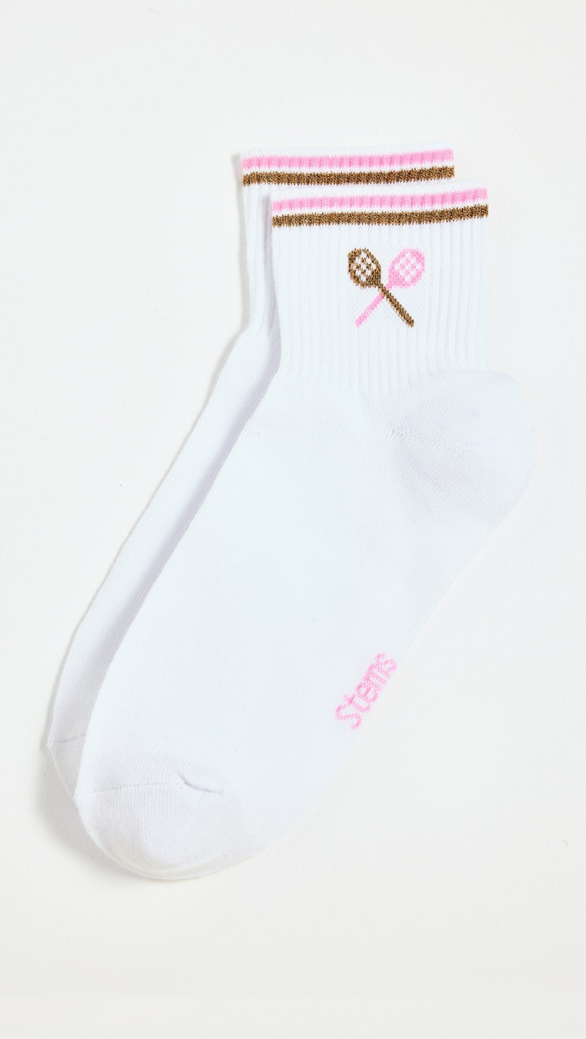 Prep School Ankle Socks  |  Socks & Tights Accessories Pink/Ivory