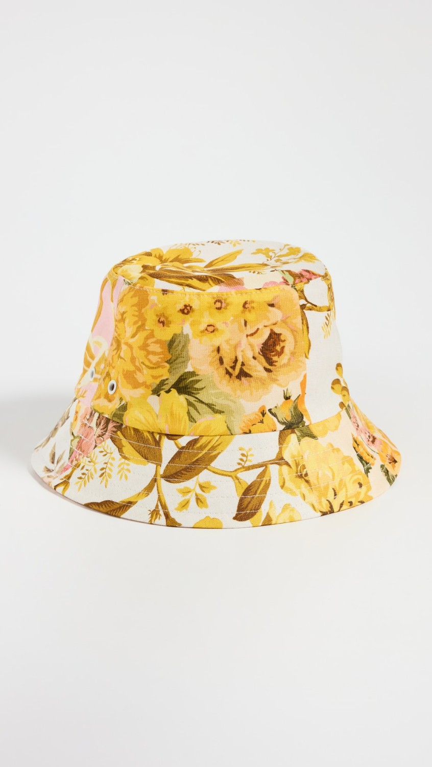 Printed Canvas Bucket Hat  |  Hats Accessories Hats