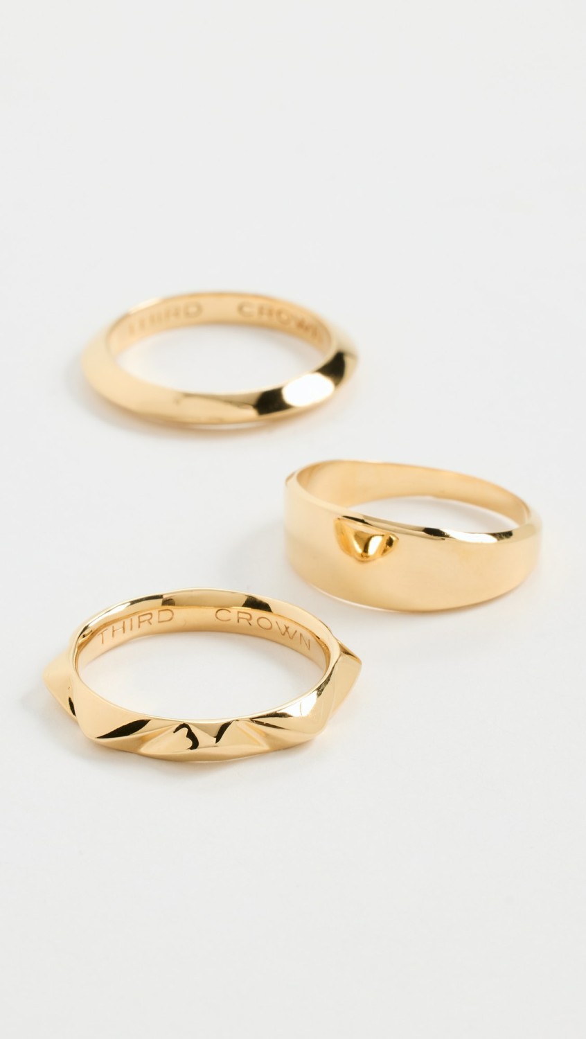 Prizm Ring Set  |  Rings Jewelry Gold