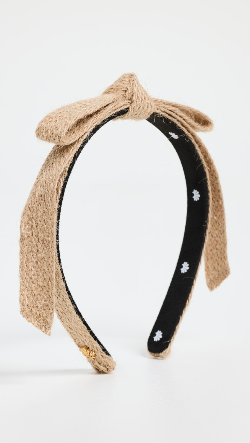 Raffia Bardot Ribbon Slim Headband  |  Hair Accessories Accessories Hair Accessories