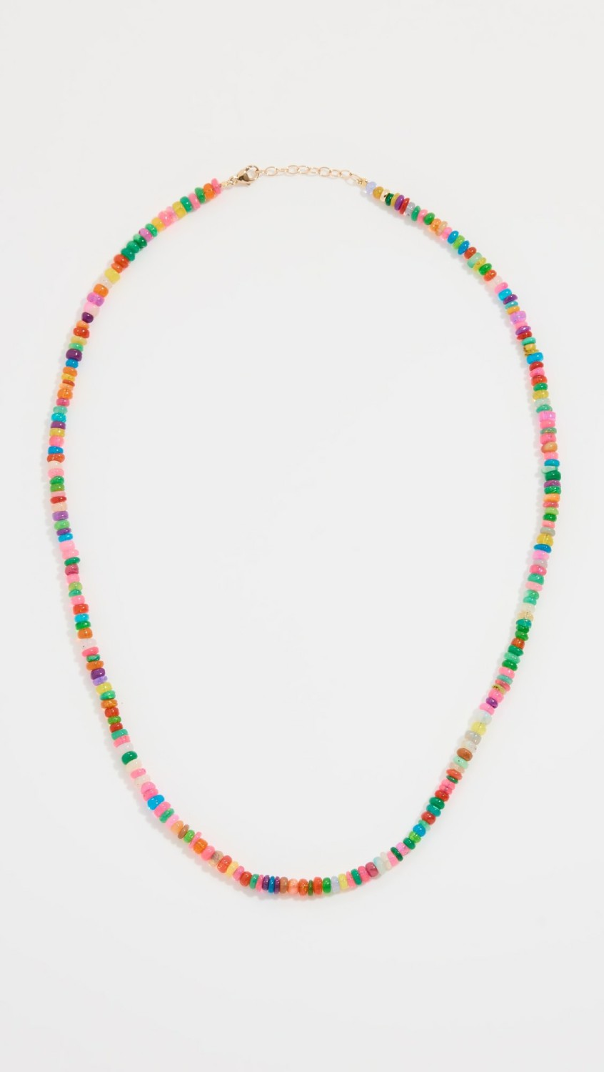 Rainbow Smooth Large Opal Necklace  |  Necklaces Jewelry Necklaces