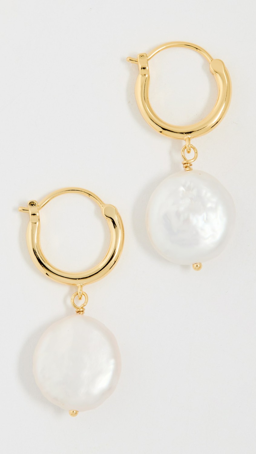 Reese Pearl Huggies  |  Earrings Earrings Earrings