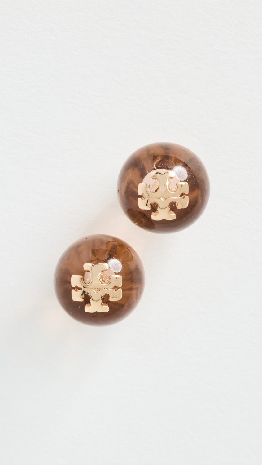 Resin Logo Stud Earrings  |  Earrings Earrings Earrings