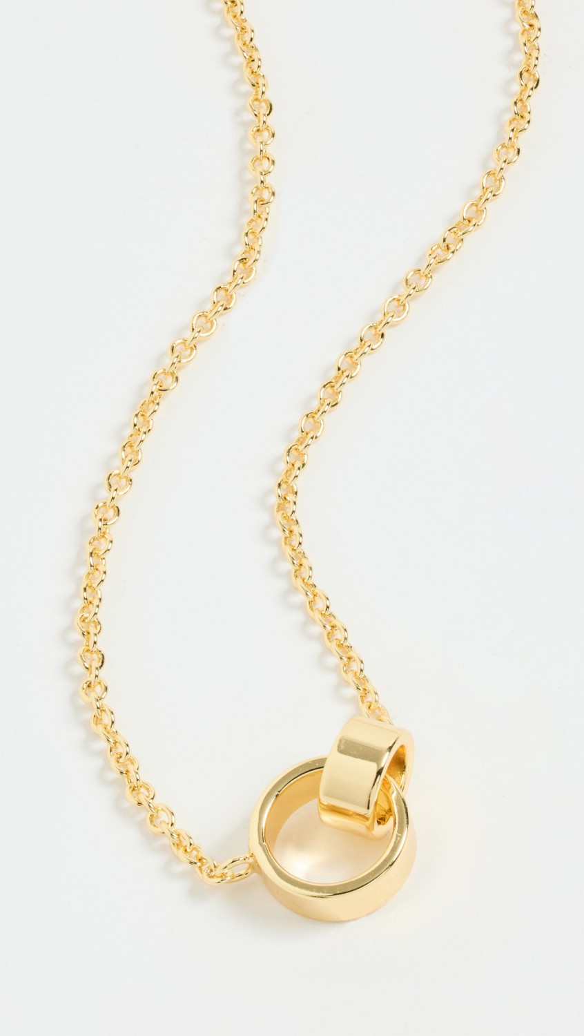 Rose Interlocking Necklace  |  Necklaces Jewelry Gold