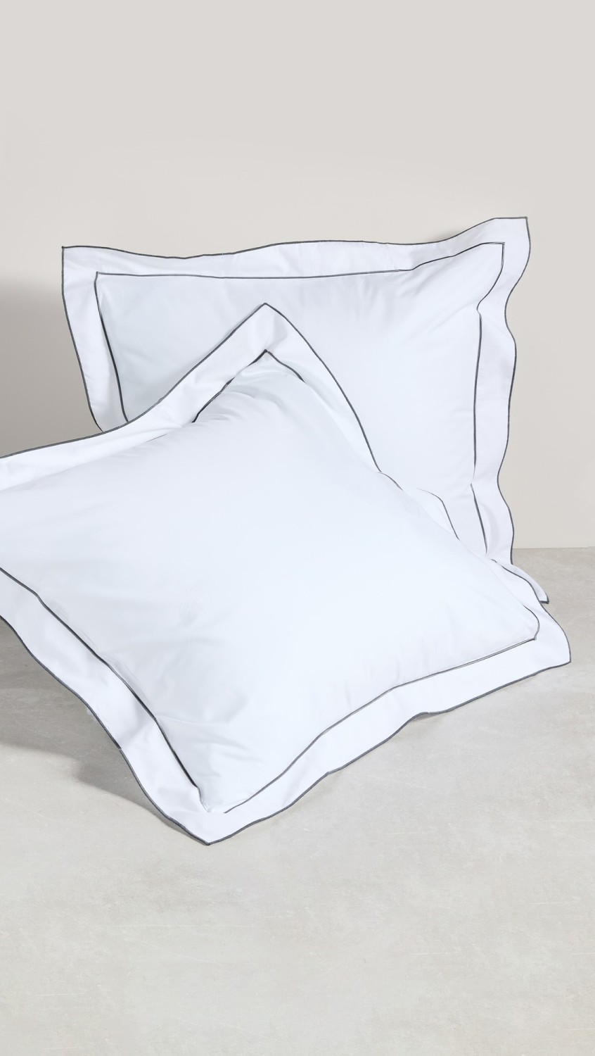 Salerno Percale Euro Sham Set Of 2  |  Bedding & Blankets Home Bedding & Blankets