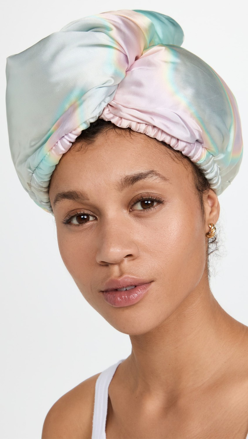 Satin-Wrapped Hair Towel  |  Tools & Brushes Beauty Aura