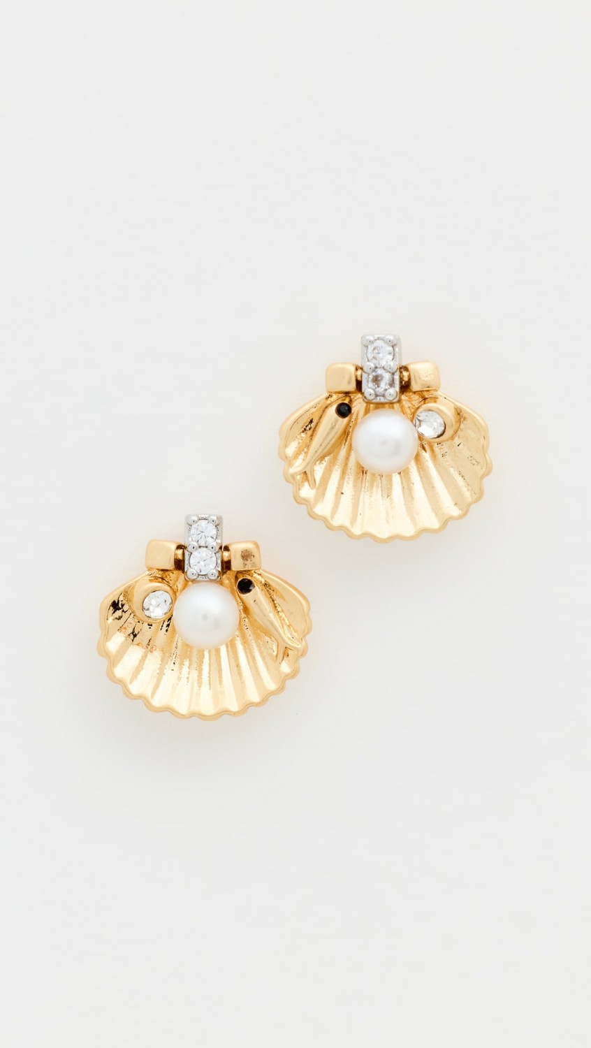 Scallop Stud Earrings  |  Earrings Earrings Earrings