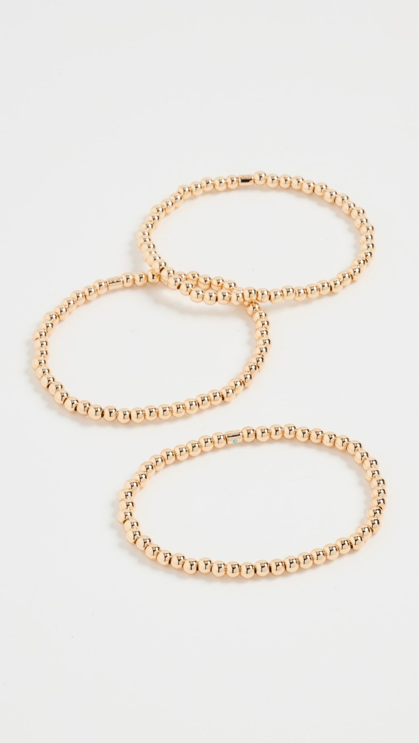 Set Of 3 Gold Bracelets  |  Bracelets Bracelets Bracelets