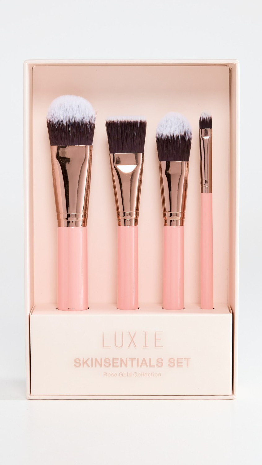 Skinsentials 4 Piece Set  |  Tools & Brushes Beauty Rose Gold