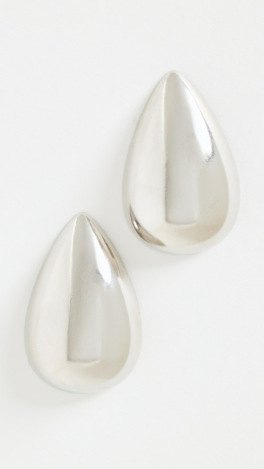 Solid Chunky Teardrop Hoop Earrings  |  Earrings Earrings Earrings