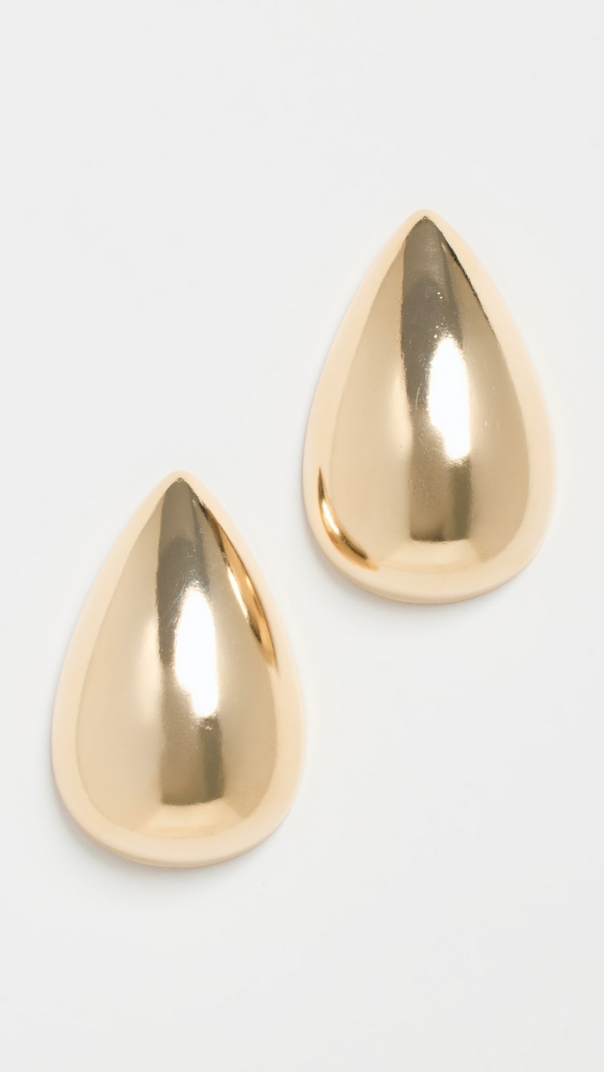 Solid Chunky Teardrop Hoop Earrings  |  Earrings Earrings Earrings