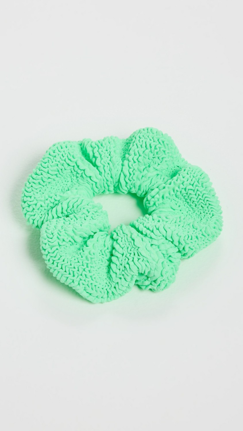 T Crinkle Lime Scrunchie  |  Hair Accessories Accessories Hair Accessories