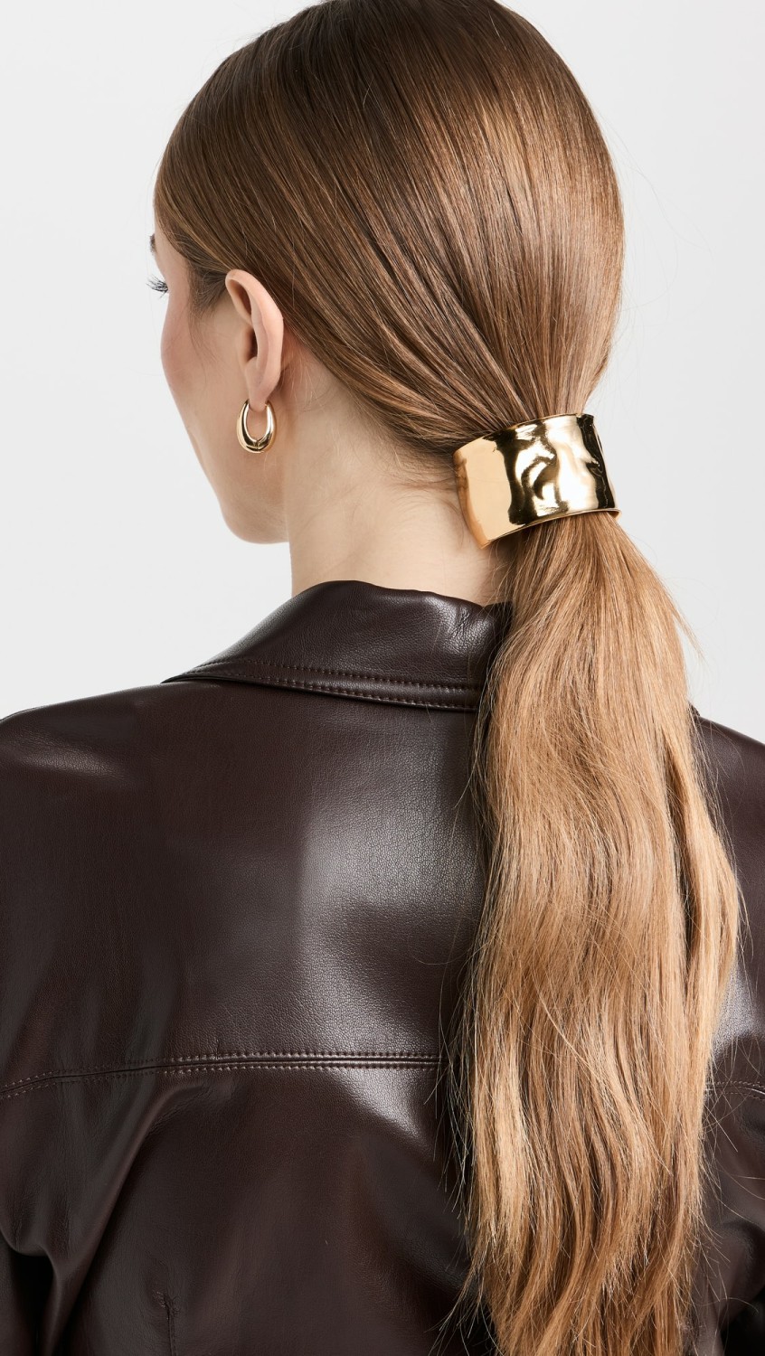 Tera Wide Pony Cuff  |  Hair Accessories Accessories Gold