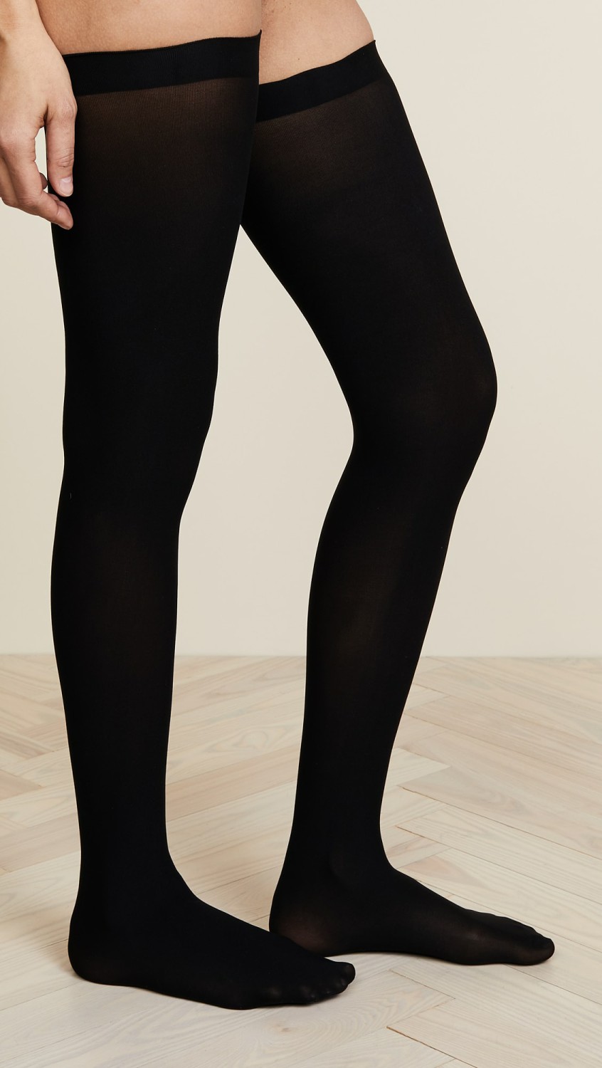 Up All Night Thigh Highs  |  Socks & Tights Accessories Black