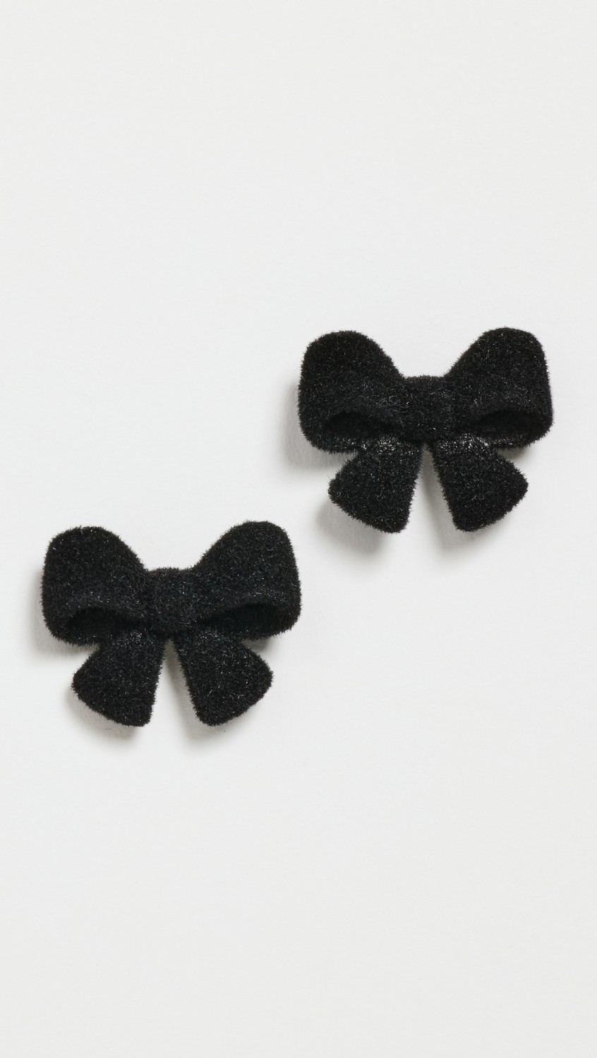 Velvet Bow Tie Stud Earrings  |  Earrings Earrings Earrings