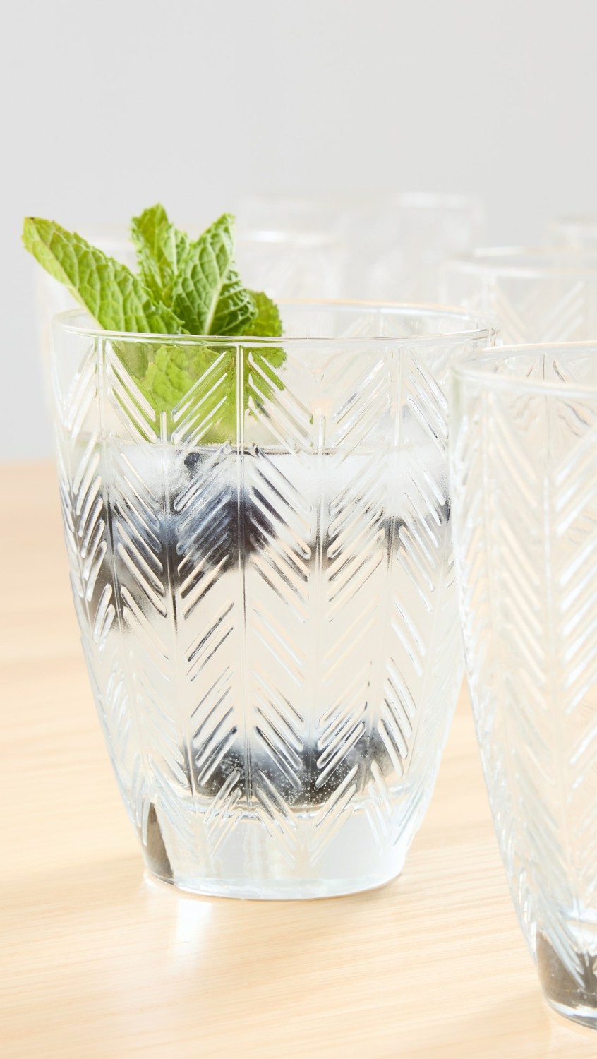 Water Glass Set  |  Tabletop Home Clear