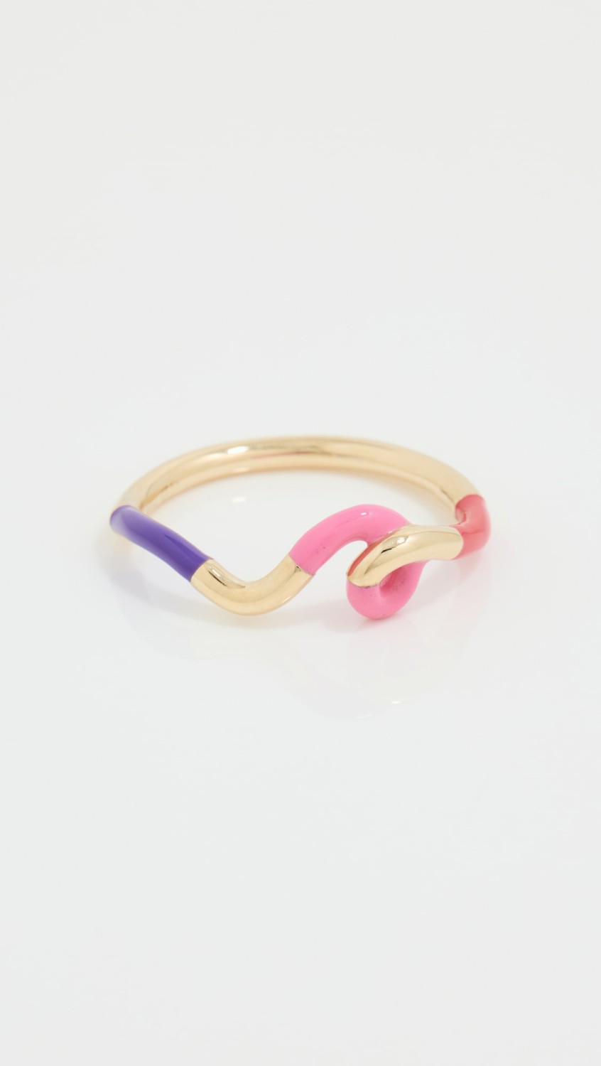 Wow Mini Snake Ring  |  Rings Jewelry Raspberry/Bubblegum/Purple