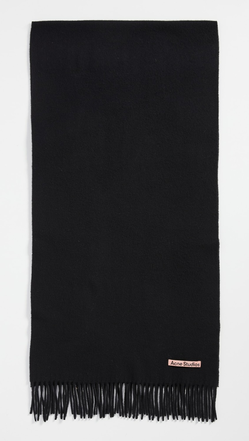 Canada Narrow Wool Scarf  |  Scarves & Wraps Accessories Black