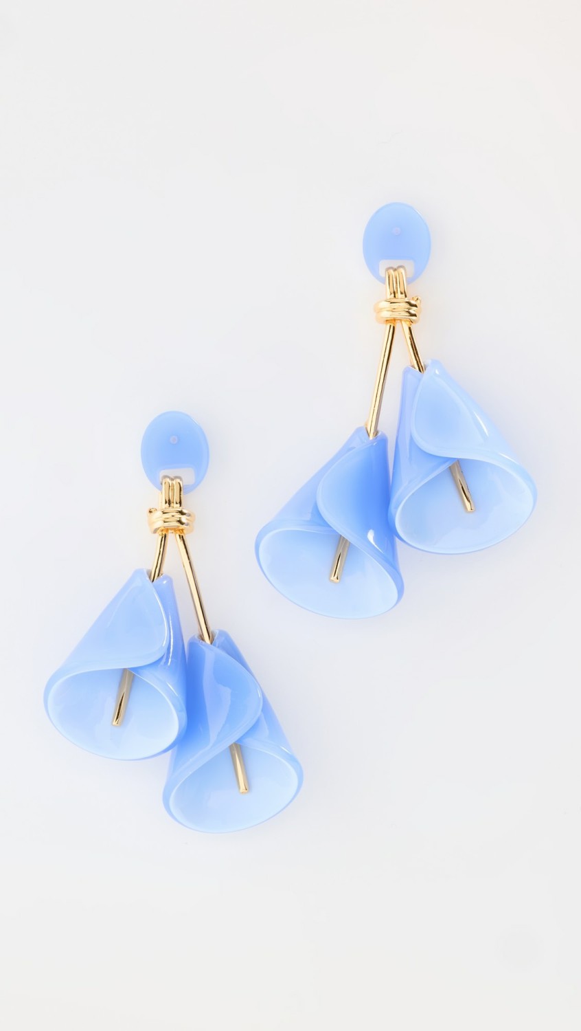 Calla Lily Earrings  |  Earrings Earrings Blue