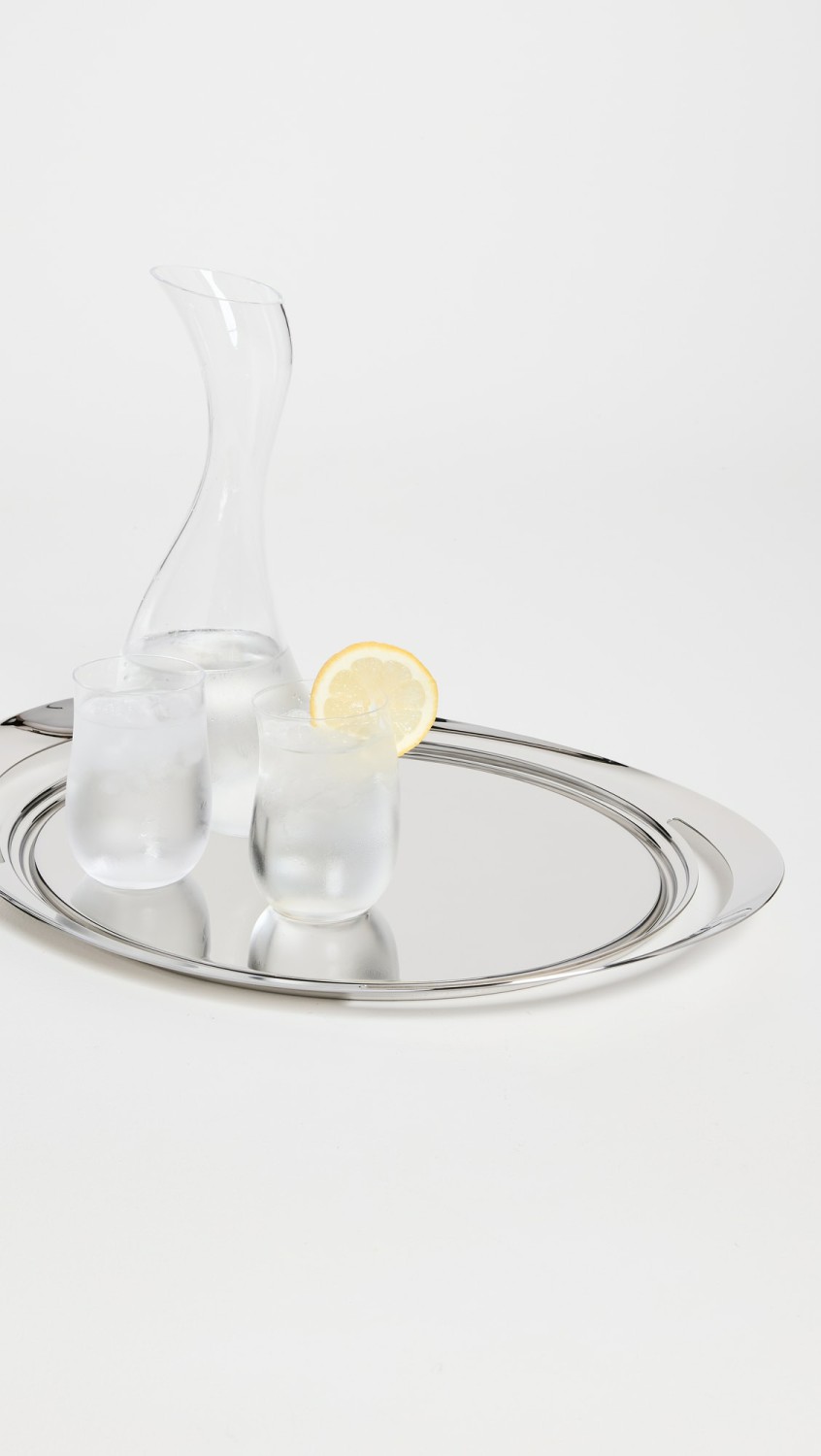 Cobra Serving Tray  |  Tabletop Home Silver