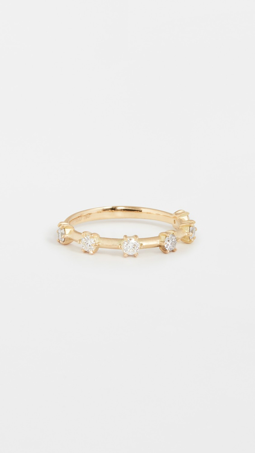 18K Small Kismet Band Halfway Ring  |  Rings