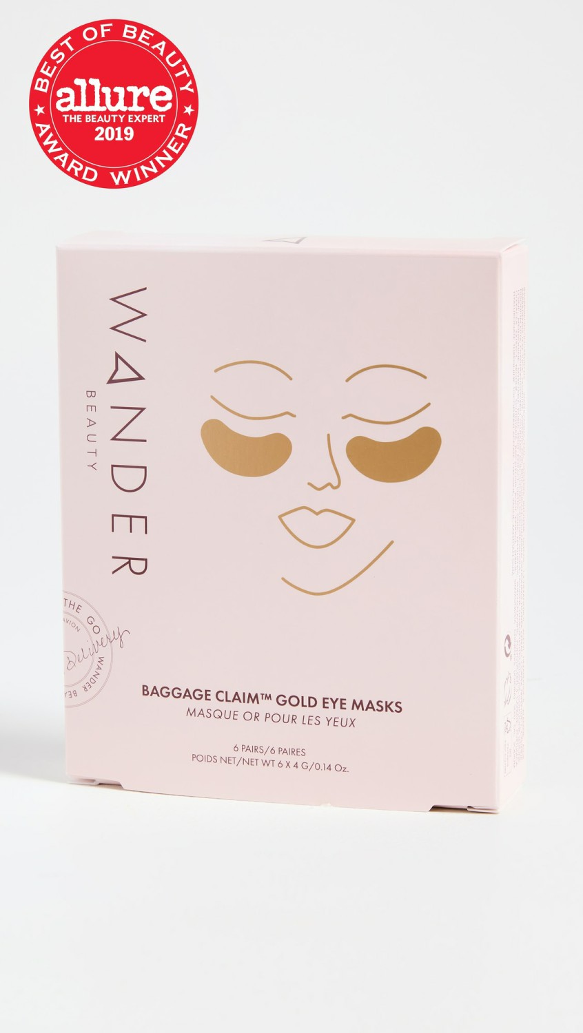 Baggage Claim Eye Masks  |  Skincare Beauty Gold